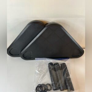 2 Monitor Stands With Level Tiers